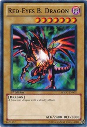Red-Eyes B. Dragon (SDDC-EN005) - Structure Deck: Dragons Collide Unlimited Structure Deck: Dragons Collide Yugioh Single  Squirtle Squad Card Shop.