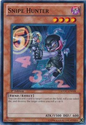 Snipe Hunter (SDDC-EN018) - Structure Deck: Dragons Collide 1st Edition Structure Deck: Dragons Collide Yugioh Single  Squirtle Squad Card Shop.