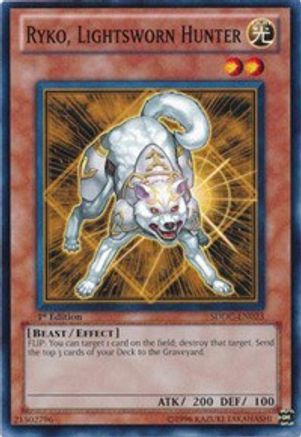 Ryko, Lightsworn Hunter (SDDC-EN023) - Structure Deck: Dragons Collide 1st Edition Structure Deck: Dragons Collide Yugioh Single  Squirtle Squad Card Shop.