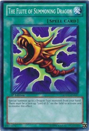 The Flute of Summoning Dragon (SDDC-EN027) - Structure Deck: Dragons Collide Unlimited Structure Deck: Dragons Collide Yugioh Single  Squirtle Squad Card Shop.