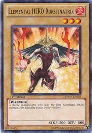Elemental HERO Burstinatrix (RYMP-EN002) - Ra Yellow Mega Pack 1st Edition Ra Yellow Mega Pack Yugioh Single  Squirtle Squad Card Shop.