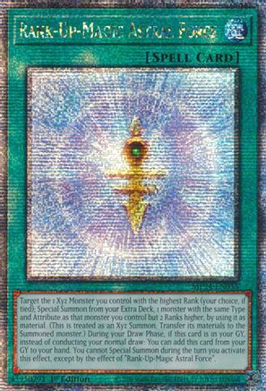 Rank-Up-Magic Astral Force (Quarter Century Secret Rare) (MP24-EN035) - 25th Anniversary Tin: Dueling Mirrors 1st Edition 25th Anniversary Tin: Dueling Mirrors Yugioh Single  Squirtle Squad Card Shop.