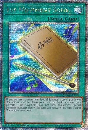 1st Movement Solo (Quarter Century Secret Rare) (MP24-EN038) - 25th Anniversary Tin: Dueling Mirrors 1st Edition 25th Anniversary Tin: Dueling Mirrors Yugioh Single  Squirtle Squad Card Shop.