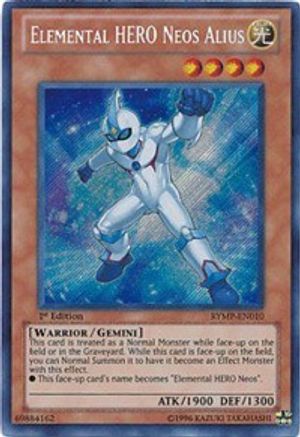 Elemental HERO Neos Alius (RYMP-EN010) - Ra Yellow Mega Pack Unlimited Ra Yellow Mega Pack Yugioh Single  Squirtle Squad Card Shop.