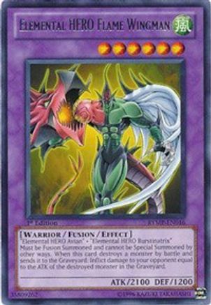 Elemental HERO Flame Wingman (RYMP-EN016) - Ra Yellow Mega Pack 1st Edition Ra Yellow Mega Pack Yugioh Single  Squirtle Squad Card Shop.