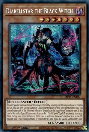 Diabellstar the Black Witch (MP24-EN109) - 25th Anniversary Tin: Dueling Mirrors 1st Edition 25th Anniversary Tin: Dueling Mirrors Yugioh Single  Squirtle Squad Card Shop.