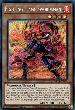 Fighting Flame Swordsman (MP24-EN132) - 25th Anniversary Tin: Dueling Mirrors 1st Edition 25th Anniversary Tin: Dueling Mirrors Yugioh Single  Squirtle Squad Card Shop.