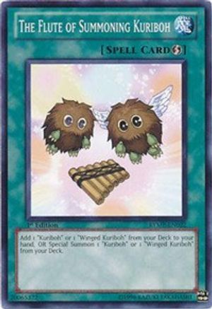 The Flute of Summoning Kuriboh (RYMP-EN022) - Ra Yellow Mega Pack Unlimited Ra Yellow Mega Pack Yugioh Single  Squirtle Squad Card Shop.