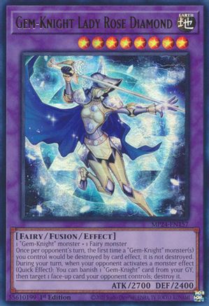 Gem-Knight Lady Rose Diamond (MP24-EN157) - 25th Anniversary Tin: Dueling Mirrors 1st Edition 25th Anniversary Tin: Dueling Mirrors Yugioh Single  Squirtle Squad Card Shop.