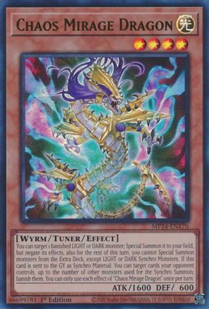 Chaos Mirage Dragon (MP24-EN170) - 25th Anniversary Tin: Dueling Mirrors 1st Edition 25th Anniversary Tin: Dueling Mirrors Yugioh Single  Squirtle Squad Card Shop.