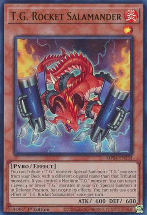 T.G. Rocket Salamander (MP24-EN233) - 25th Anniversary Tin: Dueling Mirrors 1st Edition 25th Anniversary Tin: Dueling Mirrors Yugioh Single  Squirtle Squad Card Shop.
