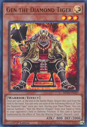 Gen the Diamond Tiger (MP24-EN247) - 25th Anniversary Tin: Dueling Mirrors 1st Edition 25th Anniversary Tin: Dueling Mirrors Yugioh Single  Squirtle Squad Card Shop.