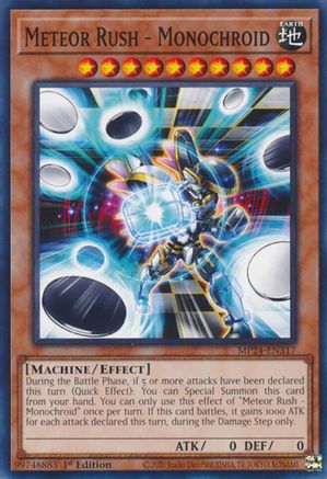Meteor Rush - Monochroid (MP24-EN317) - 25th Anniversary Tin: Dueling Mirrors 1st Edition 25th Anniversary Tin: Dueling Mirrors Yugioh Single  Squirtle Squad Card Shop.
