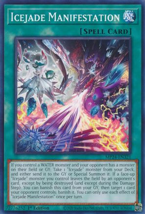 Icejade Manifestation (MP24-EN321) - 25th Anniversary Tin: Dueling Mirrors 1st Edition 25th Anniversary Tin: Dueling Mirrors Yugioh Single  Squirtle Squad Card Shop.
