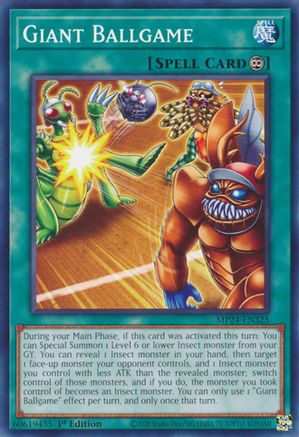 Giant Ballgame (MP24-EN325) - 25th Anniversary Tin: Dueling Mirrors 1st Edition 25th Anniversary Tin: Dueling Mirrors Yugioh Single  Squirtle Squad Card Shop.