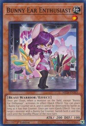 Bunny Ear Enthusiast (MP24-EN343) - 25th Anniversary Tin: Dueling Mirrors 1st Edition 25th Anniversary Tin: Dueling Mirrors Yugioh Single  Squirtle Squad Card Shop.