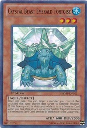 Crystal Beast Emerald Tortoise (RYMP-EN042) - Ra Yellow Mega Pack Unlimited Ra Yellow Mega Pack Yugioh Single  Squirtle Squad Card Shop.