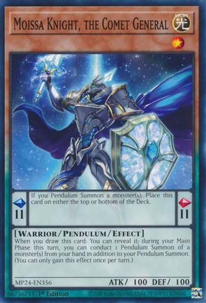 Moissa Knight, the Comet General (MP24-EN356) - 25th Anniversary Tin: Dueling Mirrors 1st Edition 25th Anniversary Tin: Dueling Mirrors Yugioh Single  Squirtle Squad Card Shop.