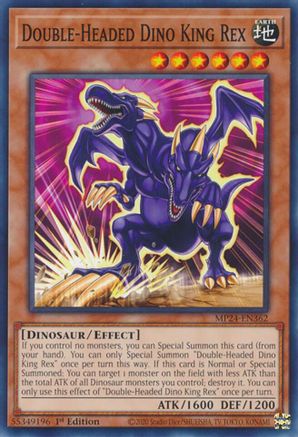 Double-Headed Dino King Rex (MP24-EN362) - 25th Anniversary Tin: Dueling Mirrors 1st Edition 25th Anniversary Tin: Dueling Mirrors Yugioh Single  Squirtle Squad Card Shop.