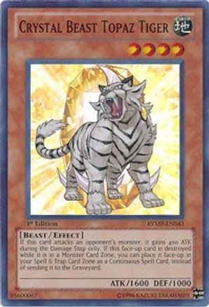 Crystal Beast Topaz Tiger (RYMP-EN043) - Ra Yellow Mega Pack 1st Edition Ra Yellow Mega Pack Yugioh Single  Squirtle Squad Card Shop.