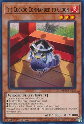 The Cuckoo Commanded to Croon (MP24-EN368) - 25th Anniversary Tin: Dueling Mirrors 1st Edition 25th Anniversary Tin: Dueling Mirrors Yugioh Single  Squirtle Squad Card Shop.