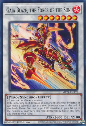 Gaia Blaze, the Force of the Sun (MP24-EN369) - 25th Anniversary Tin: Dueling Mirrors 1st Edition 25th Anniversary Tin: Dueling Mirrors Yugioh Single  Squirtle Squad Card Shop.