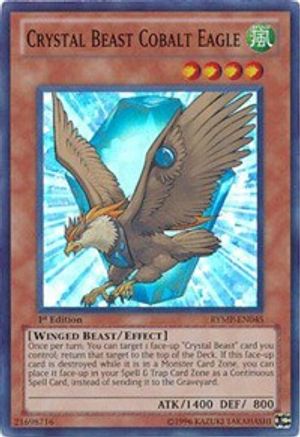 Crystal Beast Cobalt Eagle (RYMP-EN045) - Ra Yellow Mega Pack Unlimited Ra Yellow Mega Pack Yugioh Single  Squirtle Squad Card Shop.
