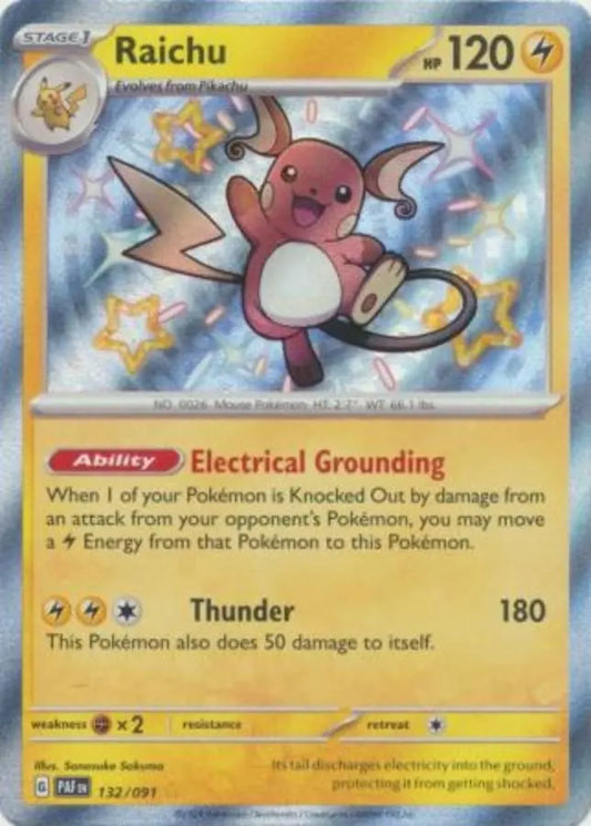 Pokemon - Paldean Fates - Raichu 132/091 - Condition (MINT)