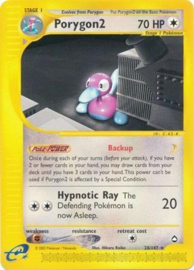 Pokemon - Aquapolis  - Porygon2 28/147- Condition (NM) 