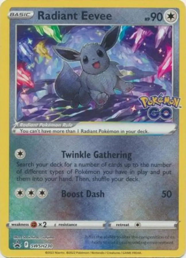 Pokemon - Promo Card - Radiant Eevee - SWSH230 - Condition (NM)