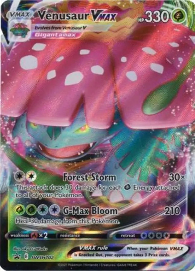 Pokemon - Promo Card - Venusaur VMAX - SWSH102 - Condition (MINT)