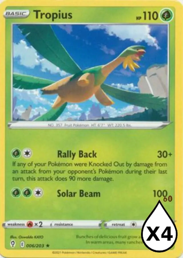 Pokemon - Evolving Skies - Tropius 006/203 - Condition (MINT)