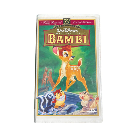 Disney's Masterpiece 55th Anniversary Bambi Limited Edition  VHS (dirtyCase)