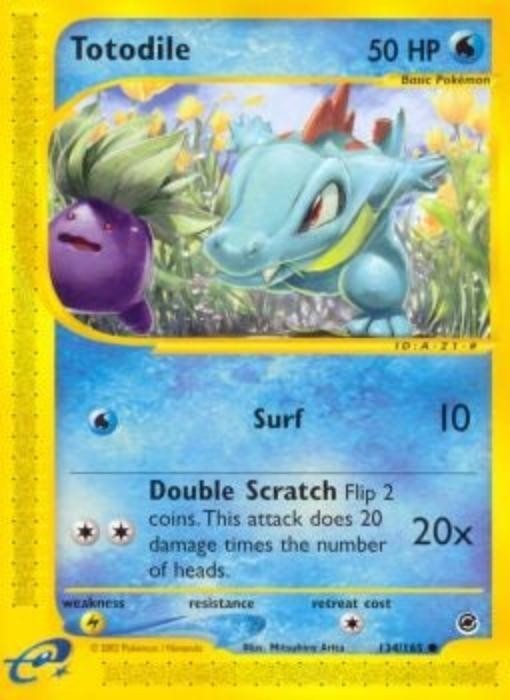 Pokemon - Expedition  - Totodile 134/165- Condition (EX-NM) 