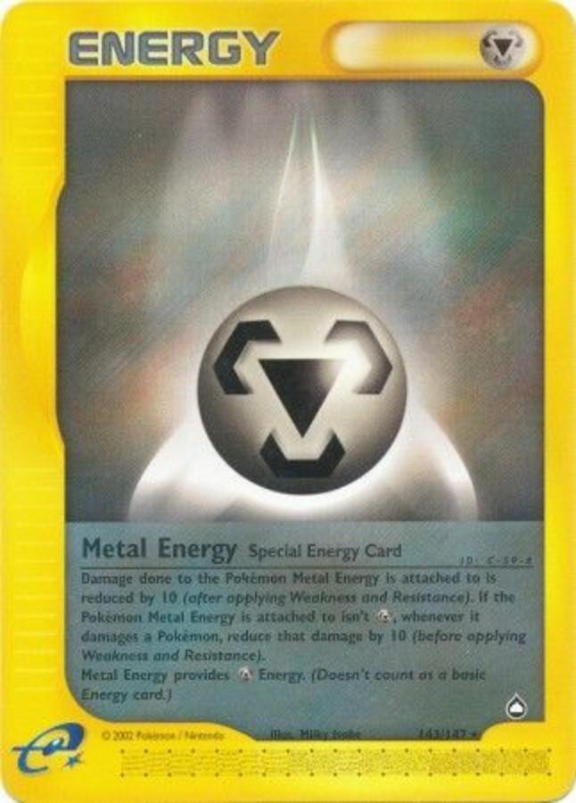 Pokemon - Aquapolis  - Metal Energy 143/147- Condition (LP) 