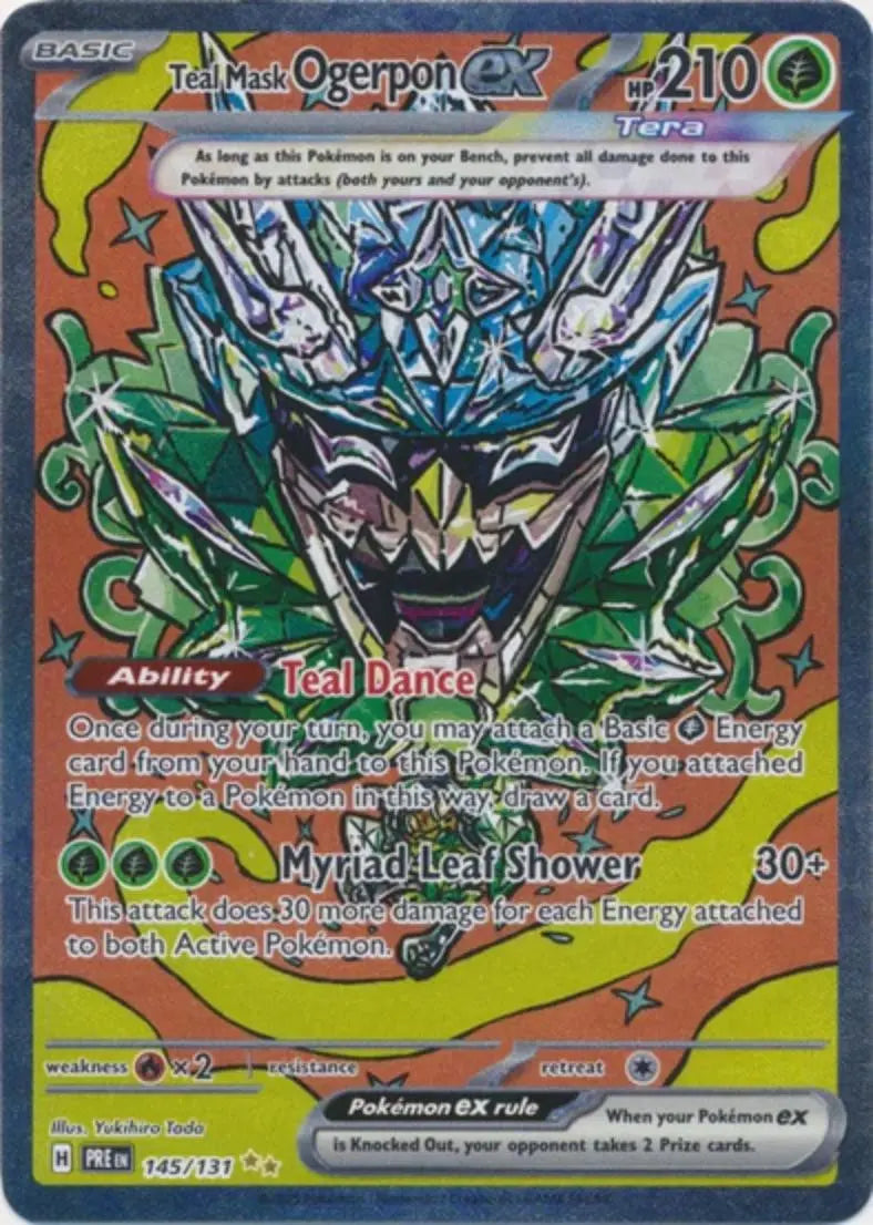 Pokemon - Prismatic Evolutions - Ogerpon EX 160/131 - Condition (