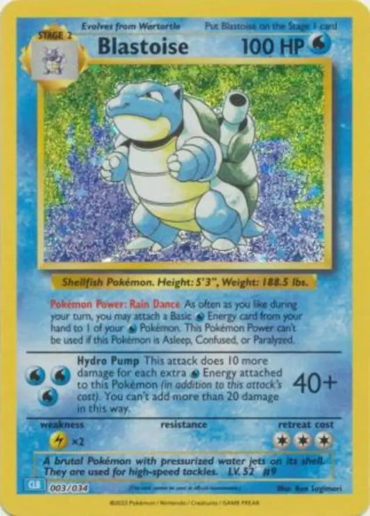 Pokemon - Classic Collection - Blastoise 003/034 - Condition (MINT)