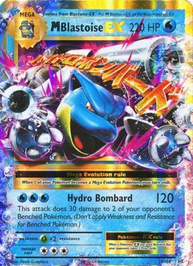 Pokemon - XY Evolutions - Mega Blastoise EX 22/108 - Condition (NM)