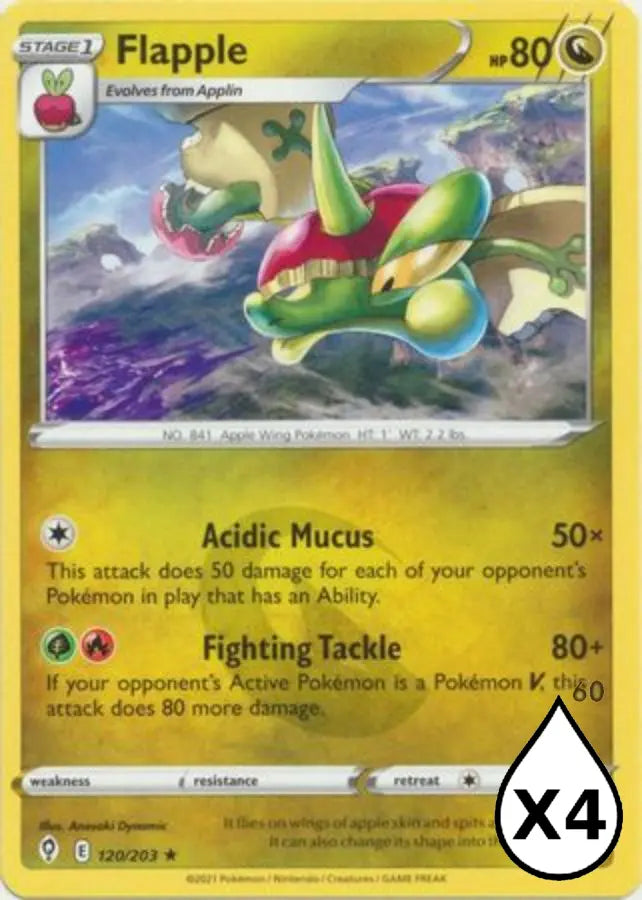 Pokemon - Evolving Skies - Flapple 120/203 - Condition (MINT)