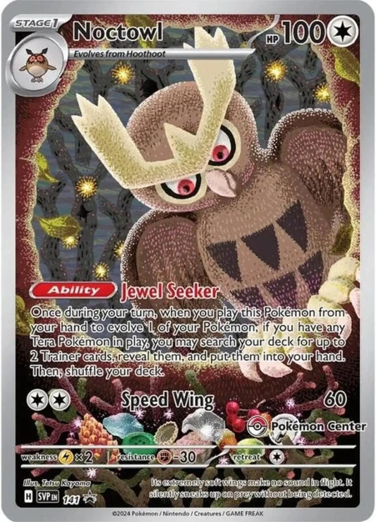 Pokemon - Promo Card - Noctowl - SVP141 - Illustration - Condition (MINT)