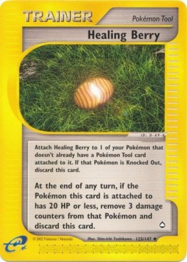 Pokemon - Aquapolis  - Healing Berry 125/147- Condition (EX) 