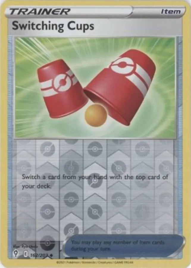 Pokemon - Evolving Skies - Switching Cups 16/203 Reverse Holo - Condition (MINT)