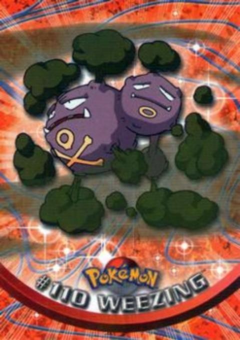 Pokemon - Topps Series 2 - #110 Weezing - Condition (NM)