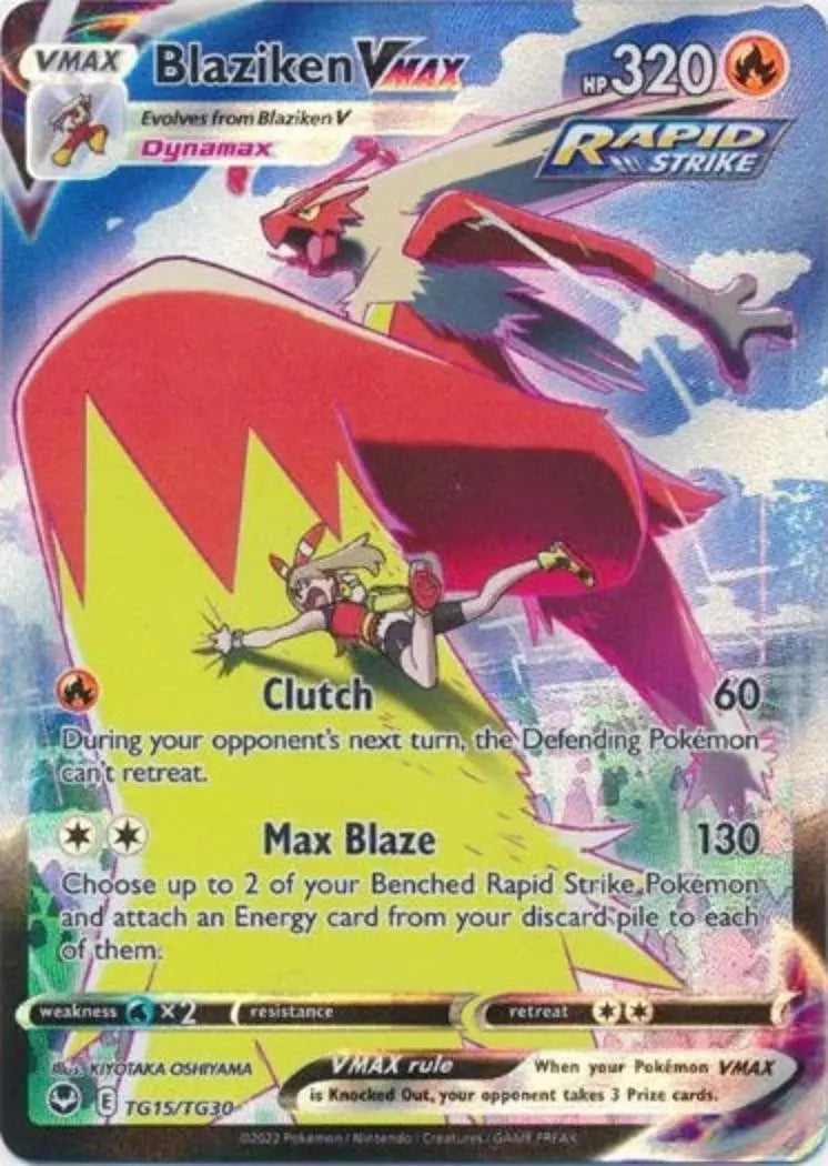 Pokemon - Silver Tempest - Blaziken Vmax TG15/TG30 - Condition (MINT)