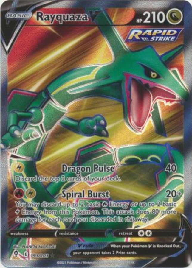 Pokemon - Evolving Skies - Rayquaza V 193/203 - Condition (MINT)