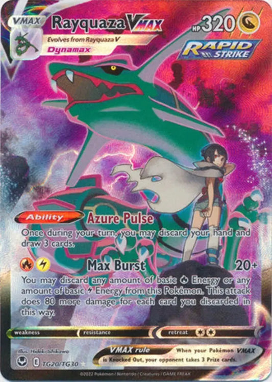 Pokemon - Silver Tempest - Rayquaza Vmax TG20/TG30 - Condition (MINT)
