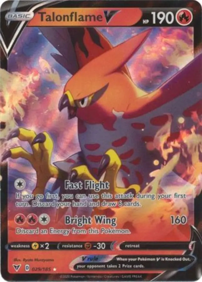 Pokemon - Vivid Voltage - Talonflame V 029/185 - Condition (MINT)