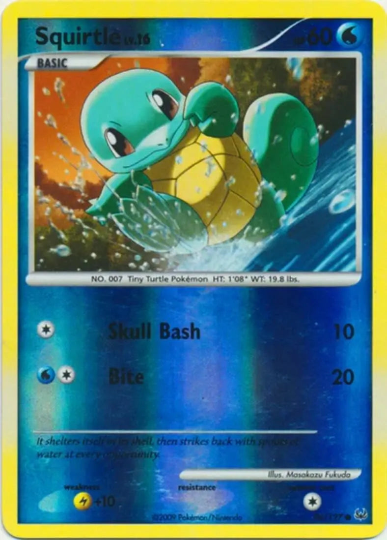 Pokemon - Platinum - Squirtle 96/127 - Condition (HP)