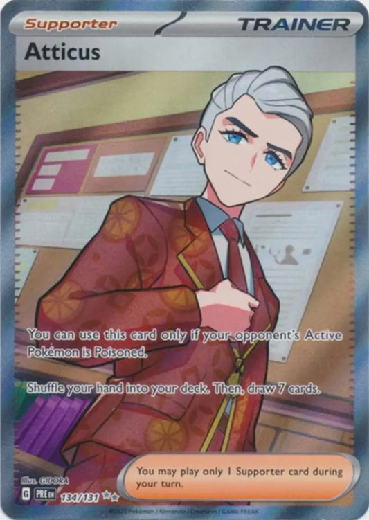 Pokemon - Prismatic Evolutions - Atticus 134/131 - Condition (MINT)