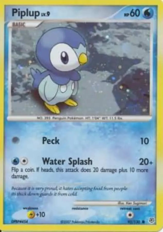 Pokemon - Miscellaneous Promos - Piplup 93/130 - Condition (LP)